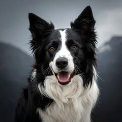 Happy Border Collie portrait