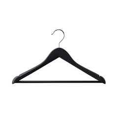 Close up of black clothes hanger png