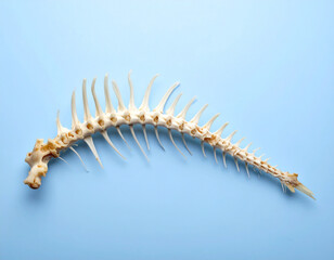 Obraz premium Close-up of fish vertebrae