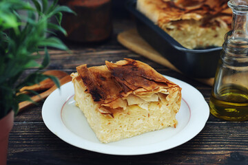 Gibanica, a traditional pastry dish popular all over the Balkans	