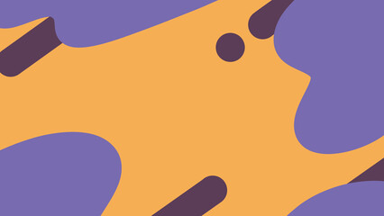 流体シェイプのハロウィンカラー背景