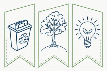 Eco-Friendly Linear Icon Pack