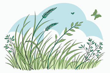 "Natural Grass Banner Design"