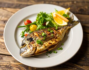 Grilled fish with vegetables (3)