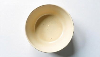 Empty Bowl on White Background A Powerful Image of Hunger and Food Insecurity