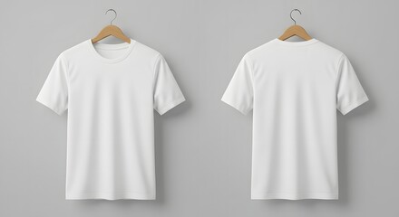 T-shirt mockup on hanger
