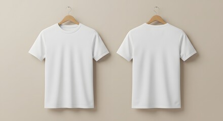 T-shirt mockup on hanger