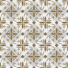 old style of vintage seamless pattern with colorful shape combination