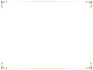 清楚なアンティークフレーム〜ゴールド〜