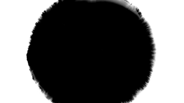 black and white ink drop on papper