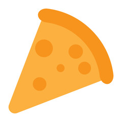 Cheese flat, triangular piece with holes vektor
