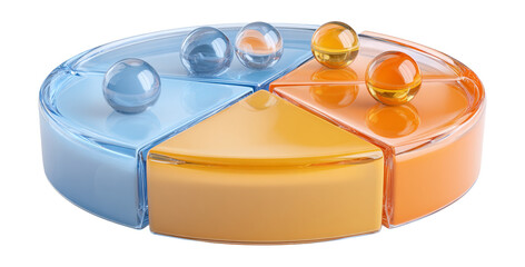 Colorful Transparent Discs with Glass Balls in Geometric Arrangement