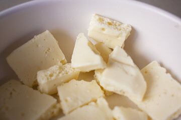 White chocolate chunks, porous white chocolate. Callebaut White Chocolate