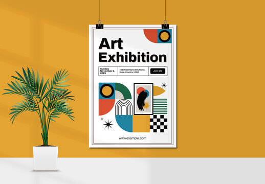 Art Exhibition Poster Design Template