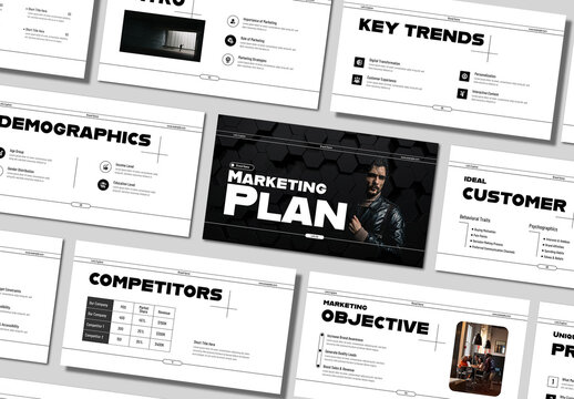 Marketing Plan Presentation Template For Corporate Agencies