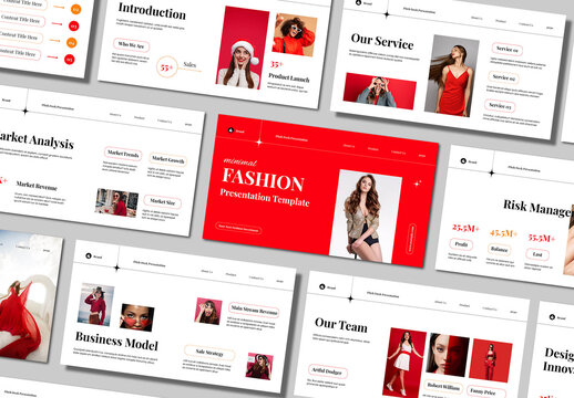 Minimal Fashion Presentation Template Layout