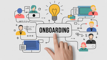 Onboarding process guide for new employees and team members with checklist and training program plan