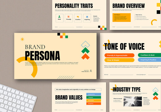 Minimalist Brand Persona Presentation