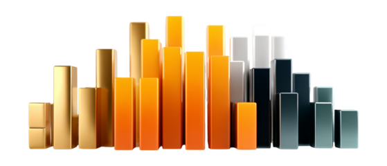 Vibrant Graphical Representation of Data with Colorful Bars