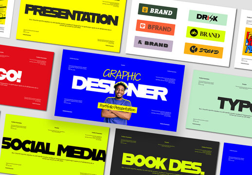 Modern Graphic Design Portfolio Presentation And Design Highlight Template Layout