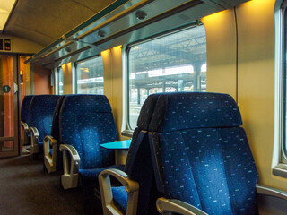 Naklejka premium European train interior