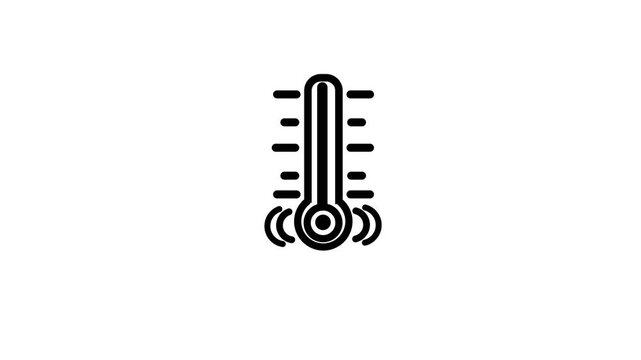 Glowing Human kidney icon animation. neon kidney animation The kidney was divided into the right and left halves icon on black background.