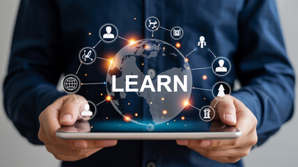 Learn online courses and digital education platform for global knowledge sharing and skill development
