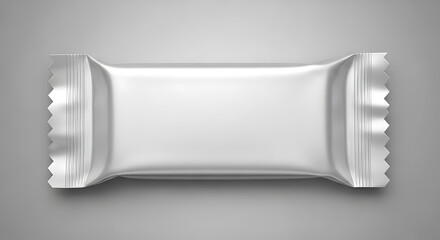 Blank White Hadn Candy Foil Wrapper Mock Up