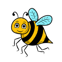 illustration cute bee