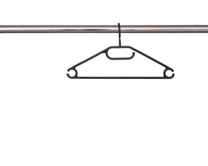 empty rail for clothes, png file	