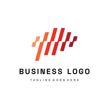 Vector logo of a brain created with clean parallel lines, modern and minimal design suitable for technology and AI branding.