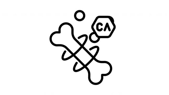 Animated Calcium Strong Healthy Bones