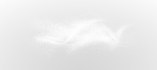 Powder, talc. Flour, sugar and salt texture isolated on transparent background. Dust, spices and seasonings effect, vector png.	
