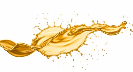 Golden Liquid Splash Dynamic Motion  Texture