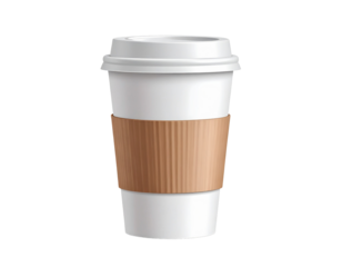 Minimal Coffee Cup Design with Lid in High Resolution