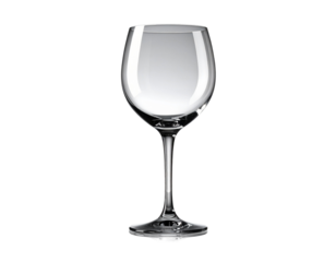 Elegant Clear Cocktail Glass on Reflective Surface