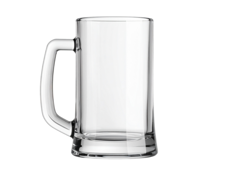 Classic Beer Stein on White Background