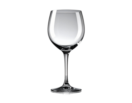 Elegant Clear Cocktail Glass on Reflective Surface