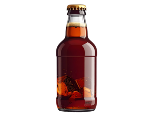 Cold Brew Coffee Bottle Design with Ice Cubes