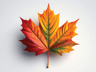 maple leaf on a white background