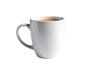 Minimalist Ceramic Cup with Latte Coffee