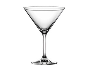Elegant Martini Glass on White Background