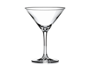 Elegant Martini Glass on White Background