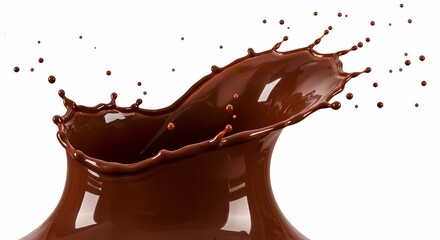 Delicious Chocolate Splash A Stunning Visual for Food  Beverage Branding