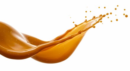 Stunning Caramel Splash Liquid Motion Photography