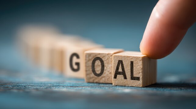 Motivational Cube Flip Goal to Coal