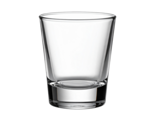 Clear Glass Shot on White Background
