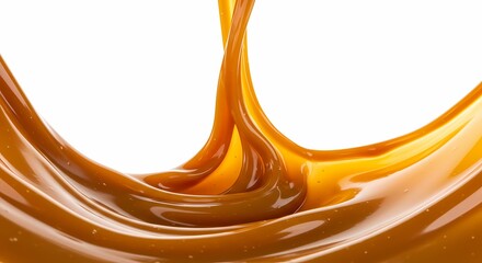Delicious Caramel Sauce A Stunning Visual of Pouring Caramel for Food  Drink Projects