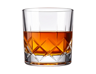 Crystal Clear Whiskey Glass in High Resolution