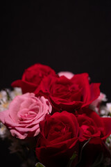 美しい薔薇の花束